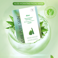 Load image into Gallery viewer, Aloe Hydrating Facial Sheet Mask (5 x 25ml)
